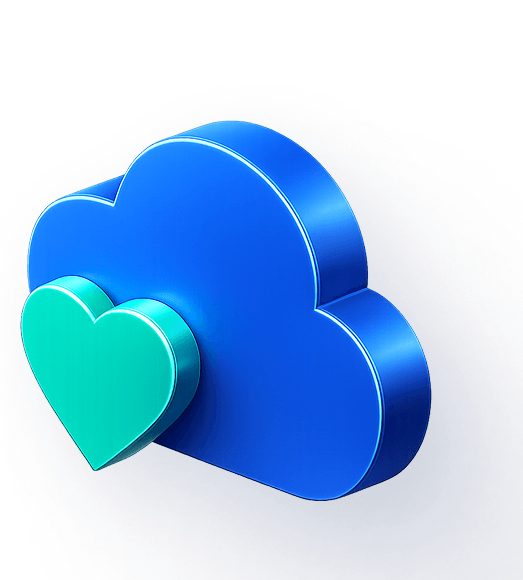 CloudHealthy cloud and heart